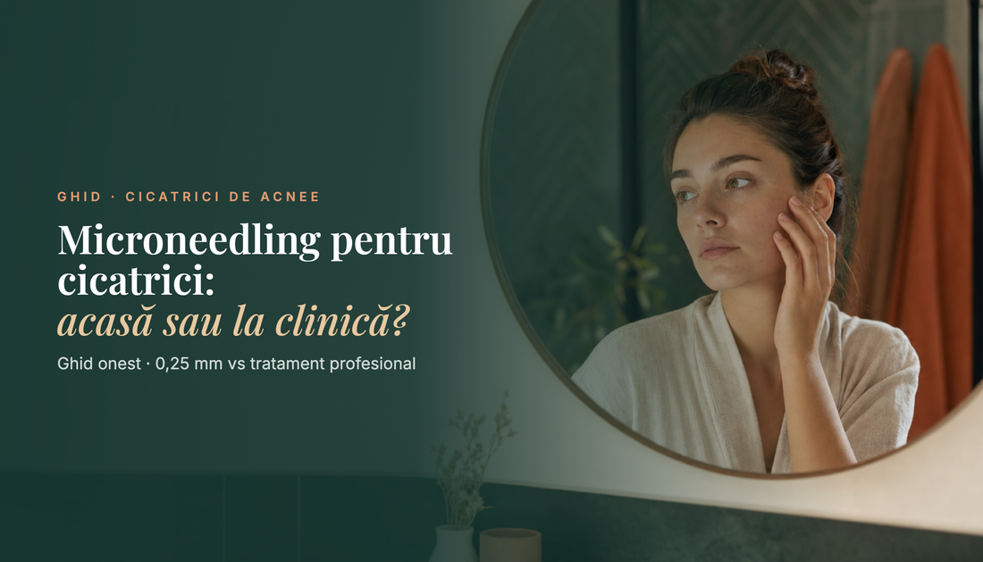 Microneedling pentru cicatrici de acnee: funcționează? (acasă vs clinică)