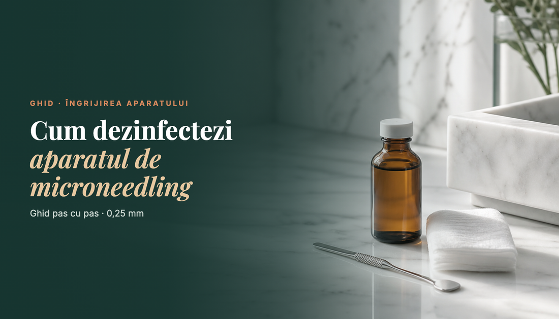 Cum dezinfectezi corect capul aparatului de microneedling acasă?