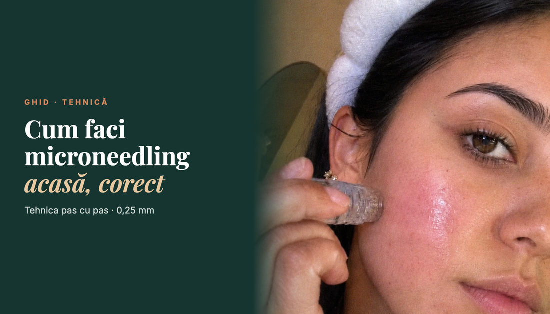 Cum faci corect microneedling acasă? Tehnica pas cu pas la 0,25 mm